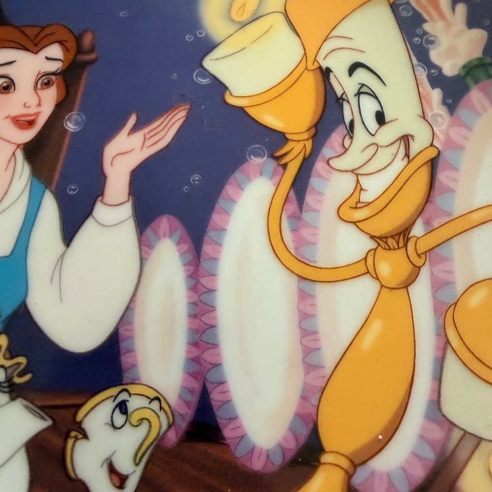 Disney Beauty and the Beast Be Our Guest Collector Plate Knowles 1993 Limited Ed - Picture 2 of 5